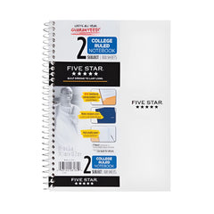 Mead Wirebound Notebooks: 100 Sheets, 9.5" x 6", Wire Bound, White Paper, Assorted Cover, Pocket, Stiff-back, Perforated