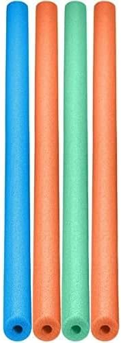 Lot of 4 Pool Noodles 48" Foam Cylinders for Swimming & Crafts