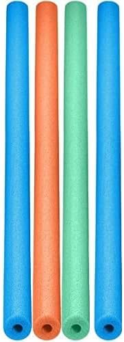 Lot of 4 Pool Noodles 48" Foam Cylinders for Swimming & Crafts