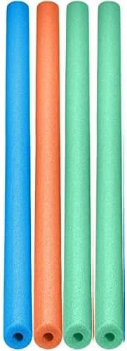 Lot of 4 Pool Noodles 48" Foam Cylinders for Swimming & Crafts