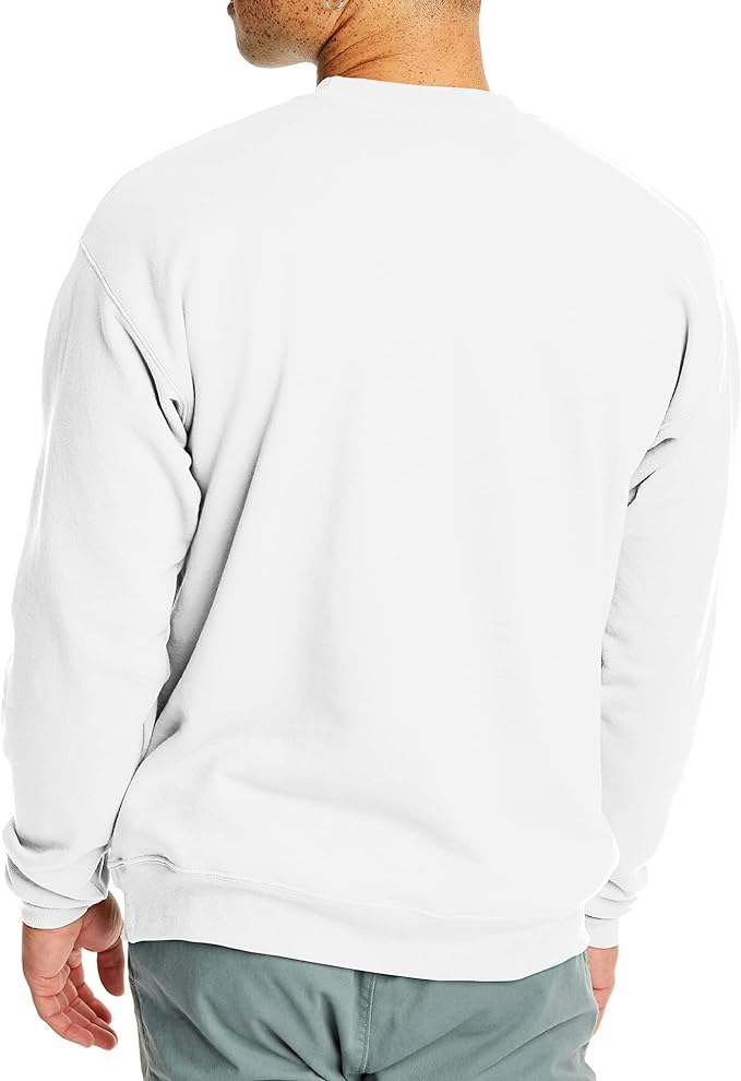 Hanes Men's EcoSmart Fleece Sweatshirt: Cozy Cotton-Blend Pullover