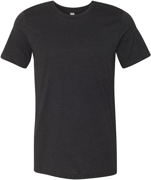 Product of Brand Bella + Canvas Unisex Jersey Short-Sleeve T-Shirt - Black Heather - XL - (Instant Savings of 5% & More)