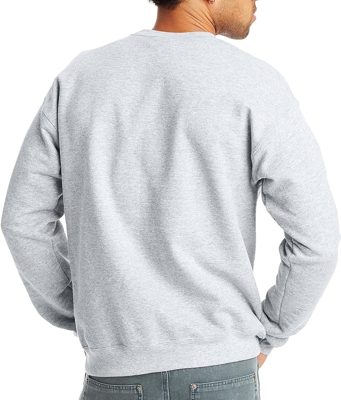 Hanes Men's EcoSmart Fleece Sweatshirt: Cozy Cotton-Blend Pullover