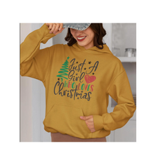 Just a Girl Who Loves Christmas Women's Holiday Hoodie