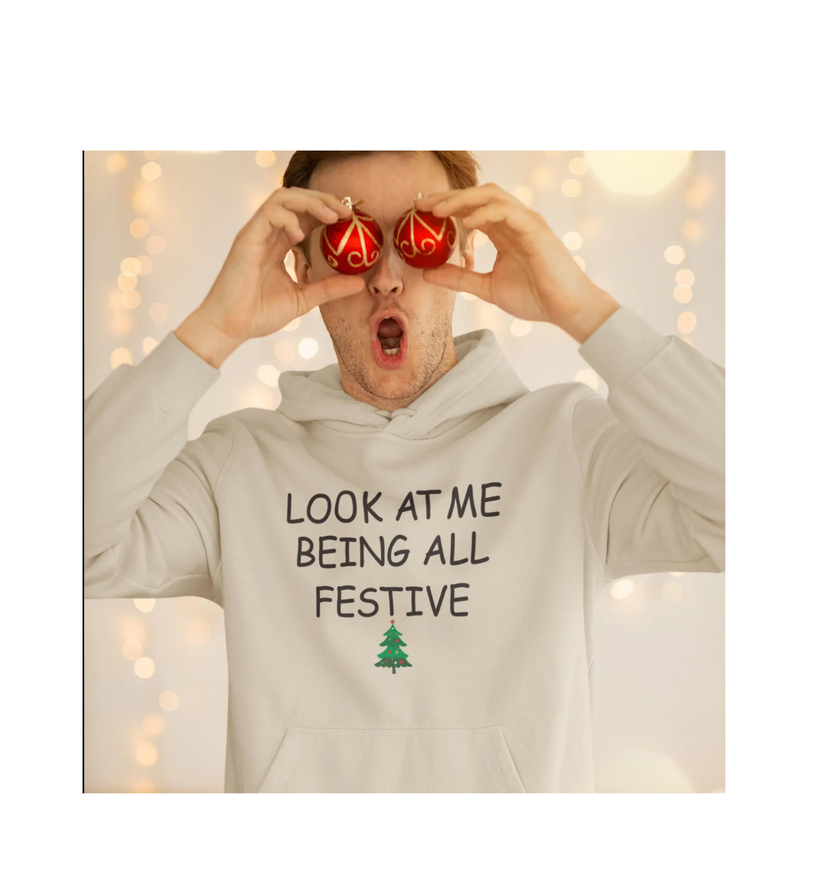 Funny Sarcastic Christmas Hoodie - Festive Holiday Humor