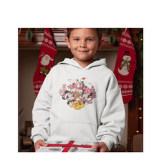 Merry Christmas 90s Style Hoodie for Kids, Boys & Girls