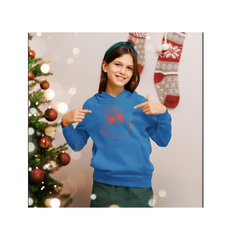 Funny Retro Santa Christmas Hoodie for Kids - Boys & Girls