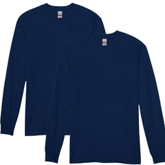 Gildan Adult Heavy Cotton Long Sleeve T-Shirt, Style G5400, 2-Pack