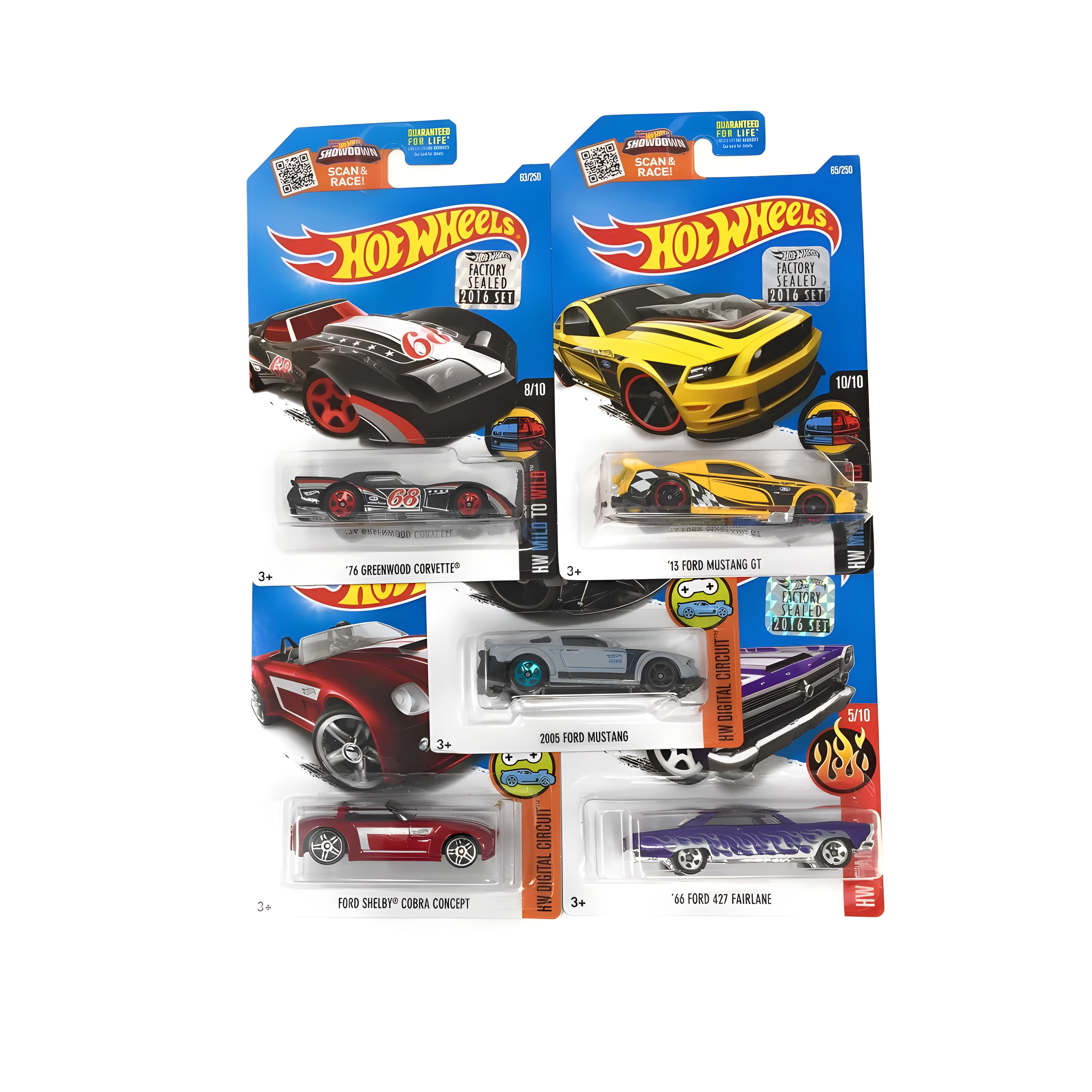 Hot Wheels Muscle Car Madness 5 Pack Random Diecast Bundle Set