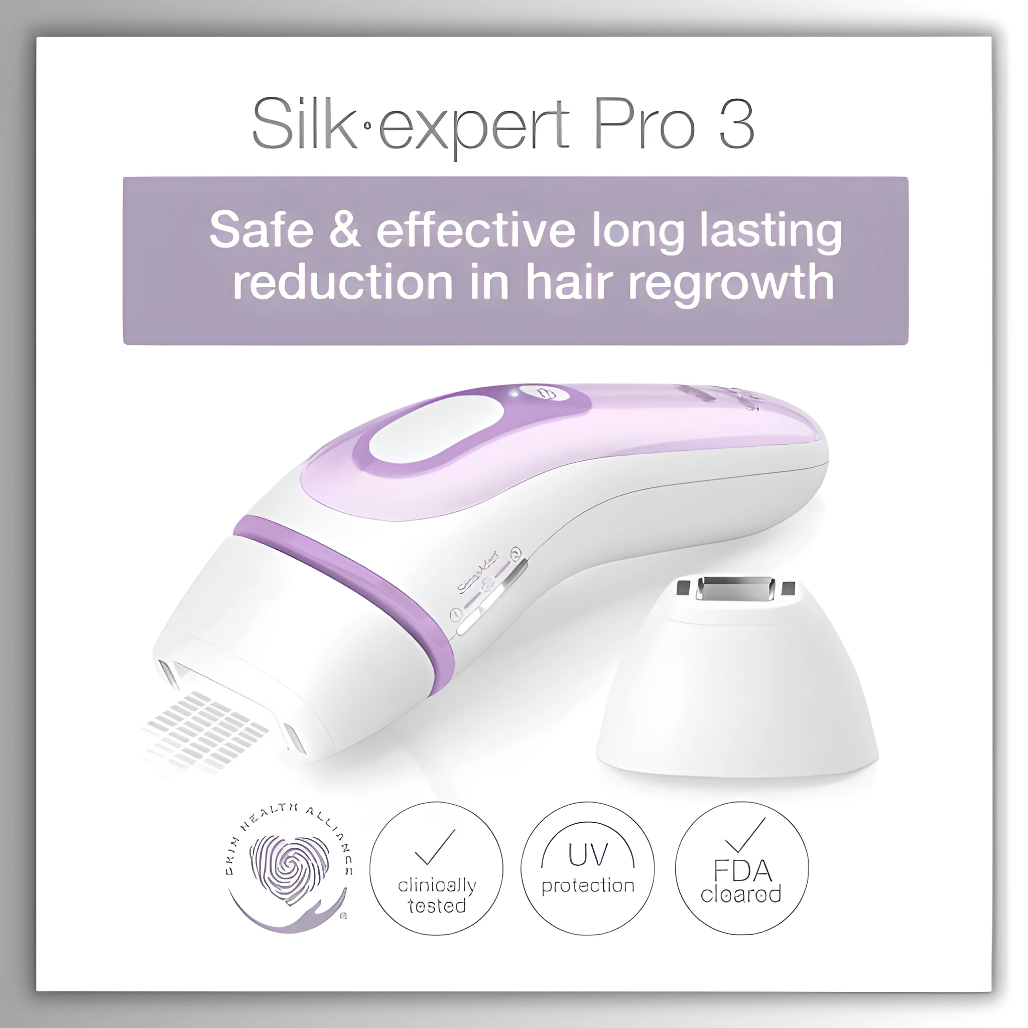 Braun IPL Hair Removal for Women and Men, Silk Expert Pro 3 PL3111 with Venus Smooth Razor, Long-lasting Hair Removal System for Body & Face, Corded - UPro - It's All About YOU