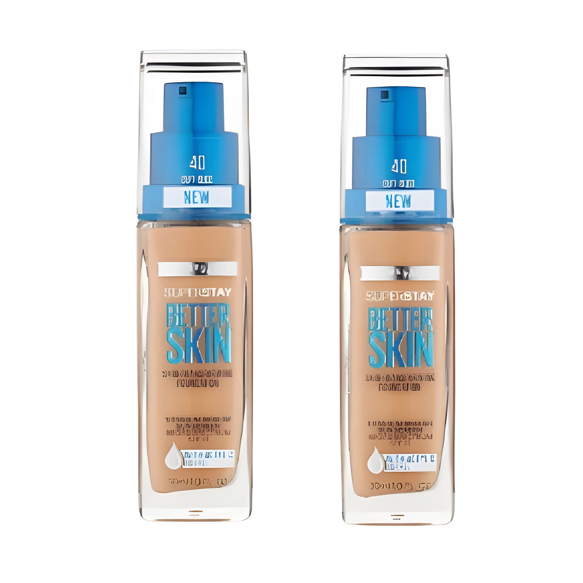 Pack of 2 Maybelline New York Superstay Better Skin Foundation, Buff Beige 40