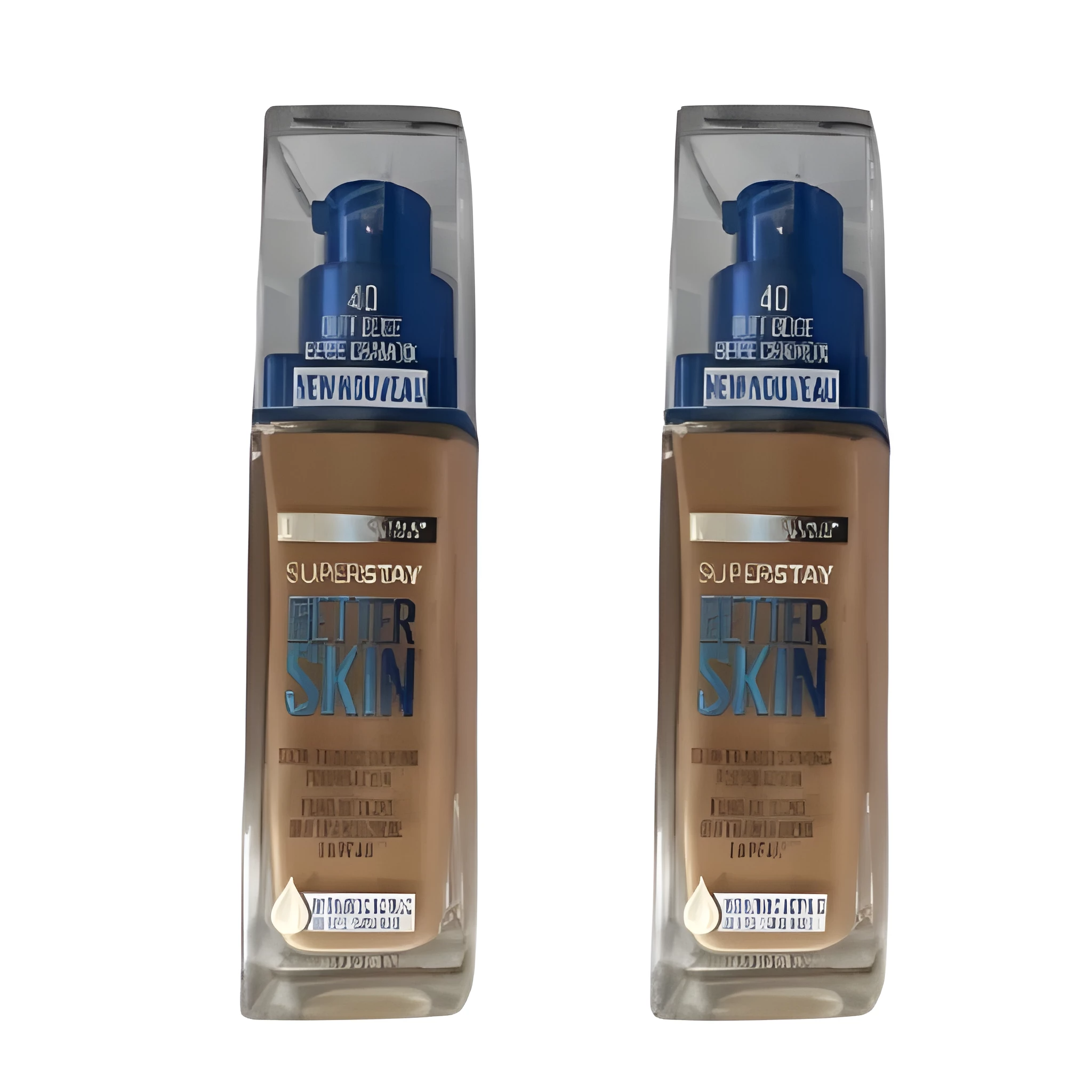 Pack of 2 Maybelline New York Superstay Better Skin Foundation, Buff Beige 40