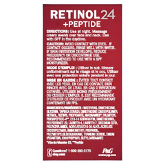 Olay Regenerist Retinol 24 + Peptide Night Face Moisturizer, Fragrance-Free, Trial Size 0.5 oz