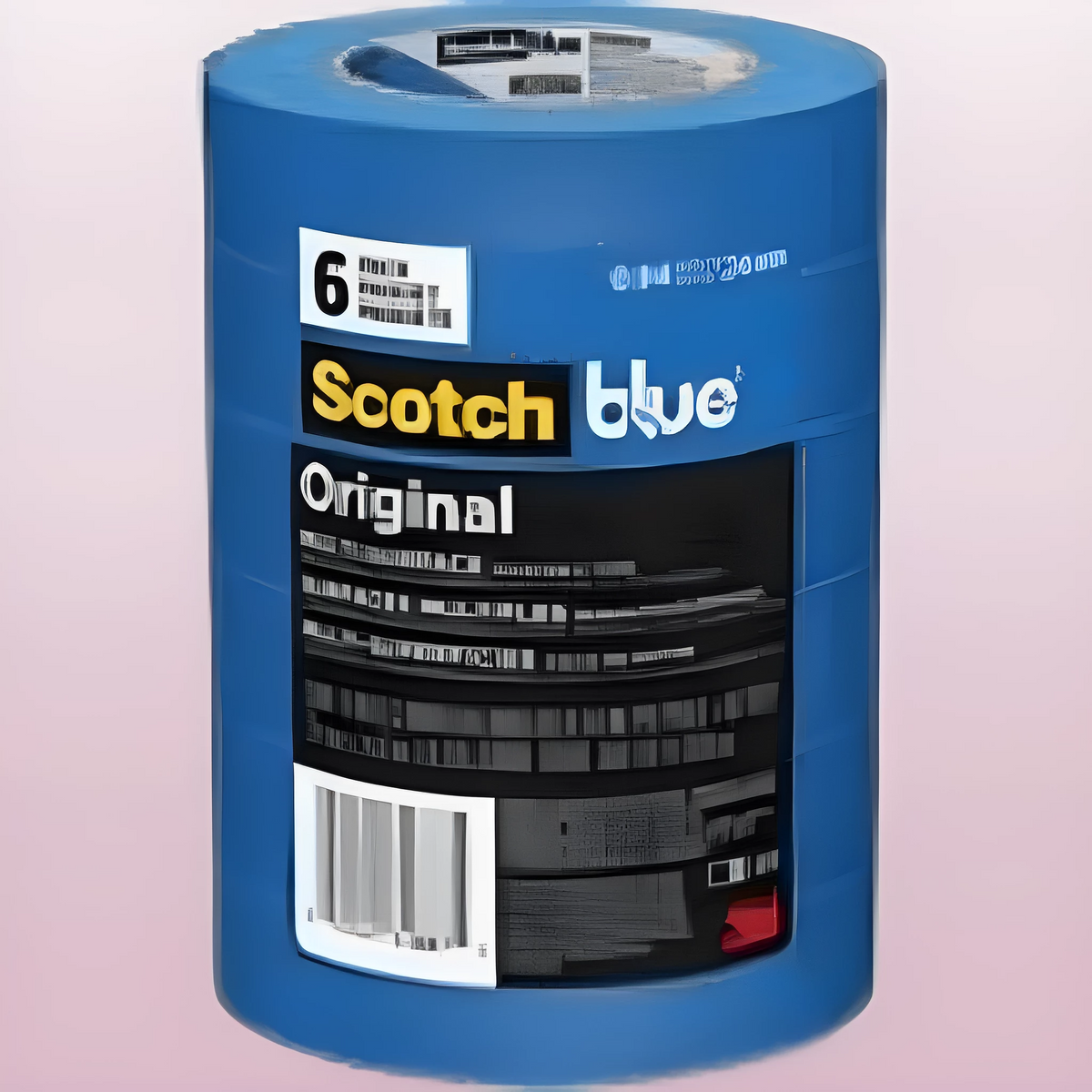 ScotchBlue Multi-Surface Painter's Tape 60 yd Length x 0.94" Width - Paper - 6 / Pack - Blue