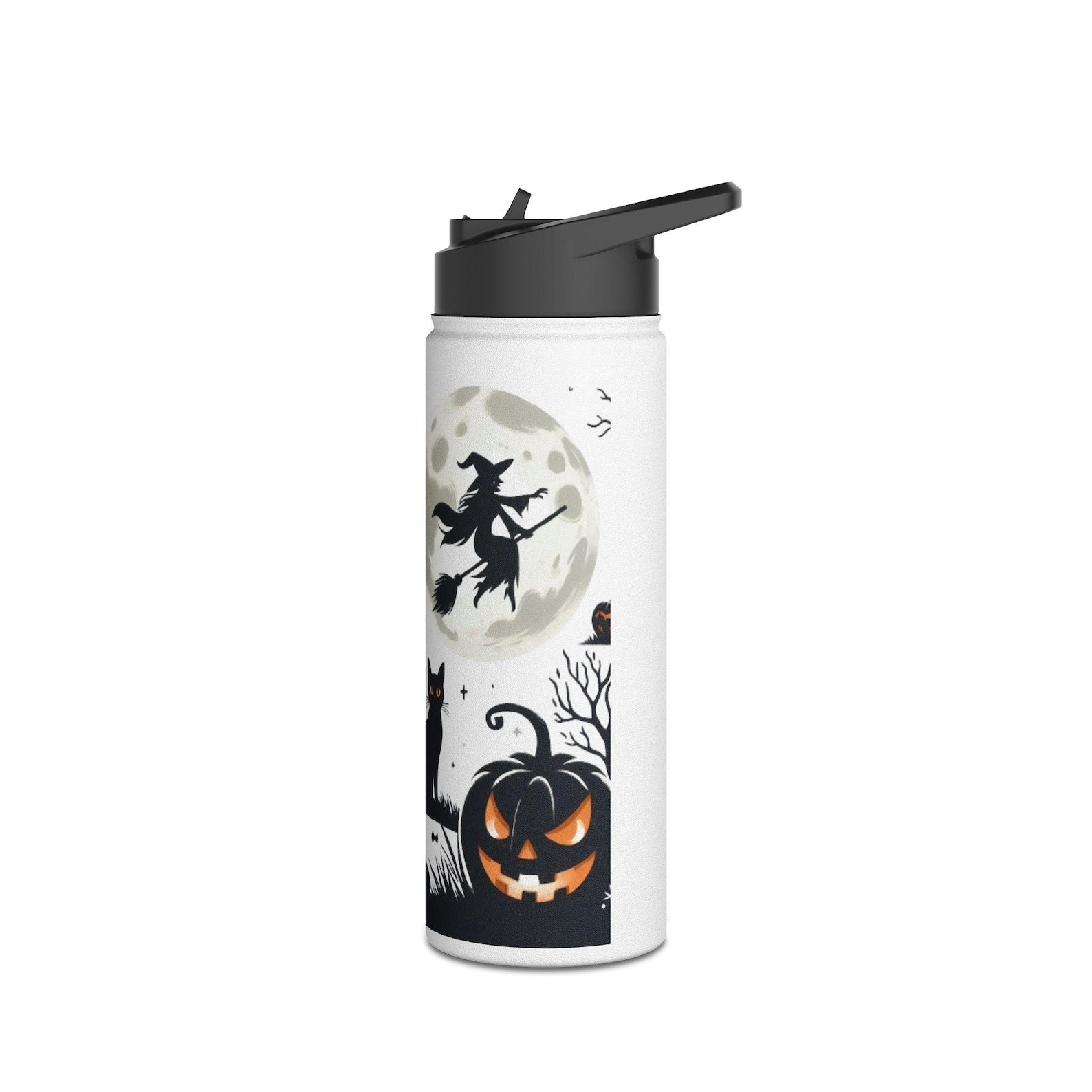 Creepy Haunted House Theme Stainless Steel Water Bottle for Halloween