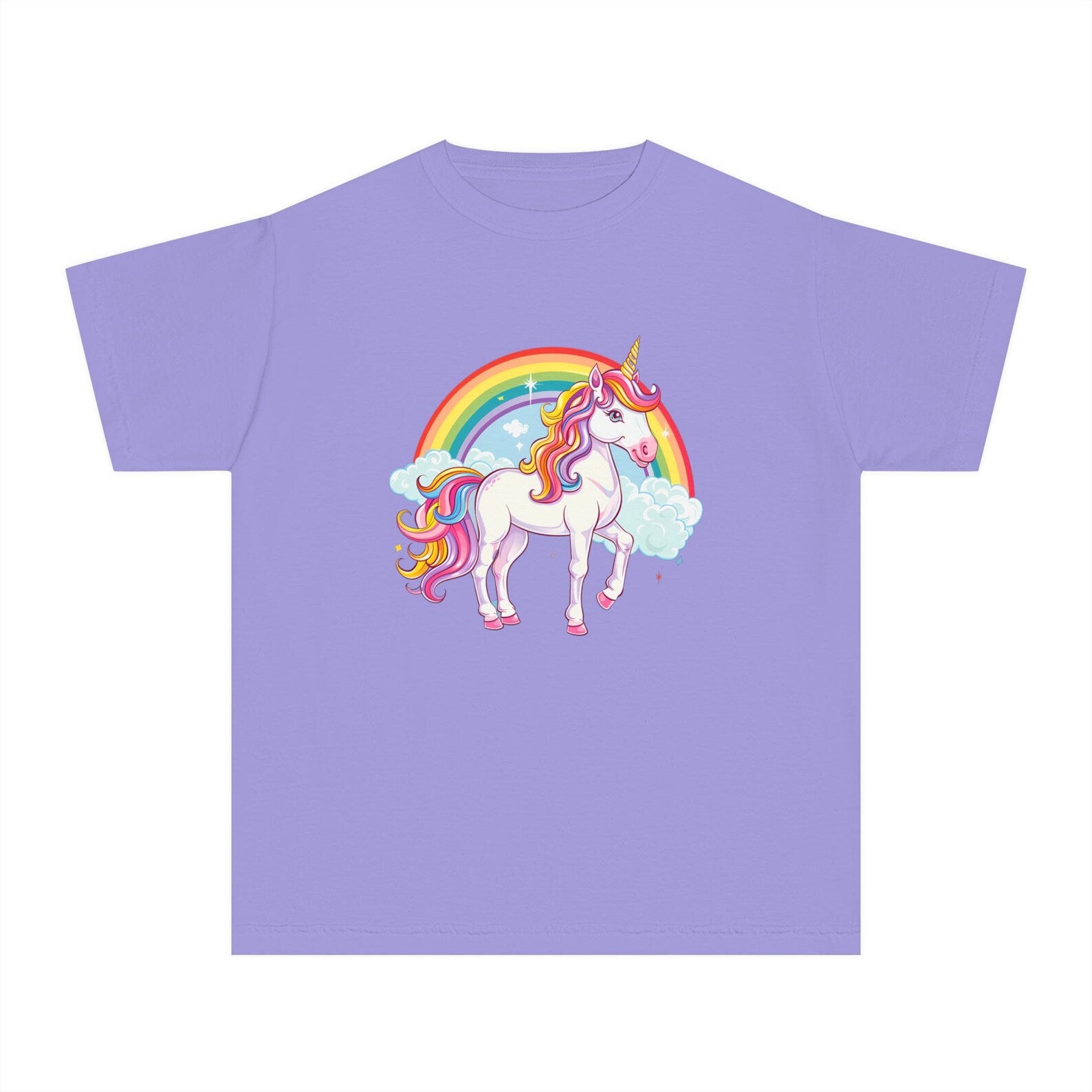 Magical Rainbow and Unicorn T-shirt for Kids - Youth Midweight Tee