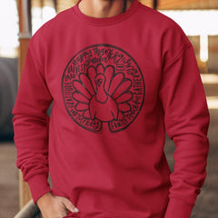 Thanksgiving Crewneck Sweatshirt - Turkey, Friends, Gift Ideas