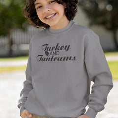 Turkey & Tantrums Toddler Thanksgiving Crewneck Sweatshirt