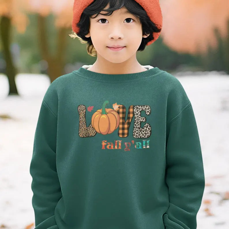 Kids Thanksgiving Crewneck Sweatshirt