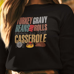 Thanksgiving Turkey Gravy & Casserole Crewneck Sweatshirt