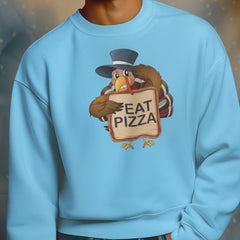 Turkey Eat Pizza Crewneck – Funny Thanksgiving Sweatshirt