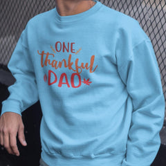 One Thankful Dad Thanksgiving Crewneck – Family Matching