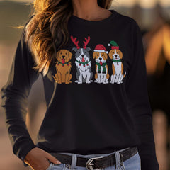 Golden Retriever Christmas Crewneck Sweatshirt, Dog Christmas Shirt, Gift for Dog Lover, Holiday Sweatshirt, Dog Sweatshirt, Gift For Her