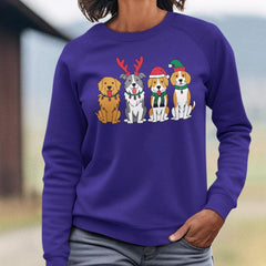 Golden Retriever Christmas Crewneck Sweatshirt, Dog Christmas Shirt, Gift for Dog Lover, Holiday Sweatshirt, Dog Sweatshirt, Gift For Her