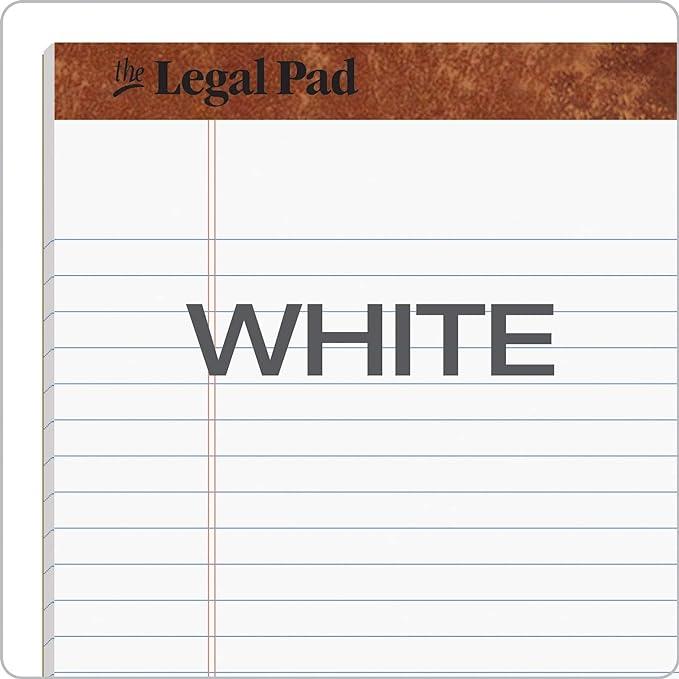 TOPS 8.5 x 11 Legal Pads, 12 Pack, The Legal Pad Brand, Wide Ruled, White Paper, 50 Sheets Per Writing Pad, Made in the USA (7533) - UPro - It's All About YOU